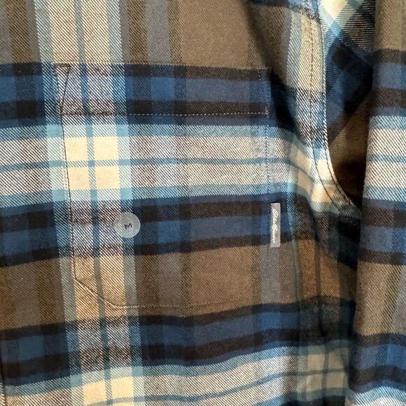 Eddie Bauer Shirt Men's M Plaid Long Sleeve Button Down Flannel Cotton NWOT - Picture 3 of 8
